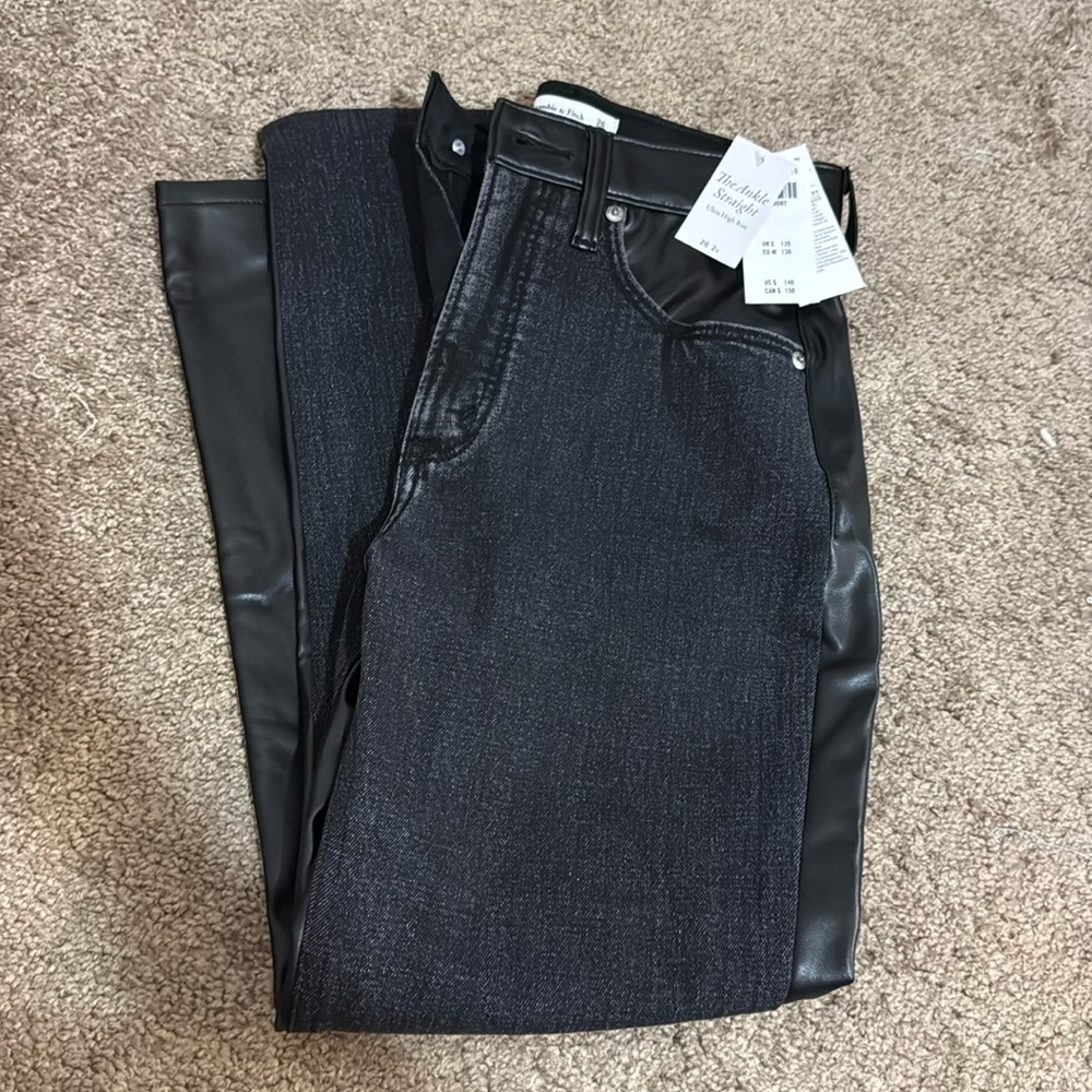 Abercrombie & Fitch leather pants/jeans
